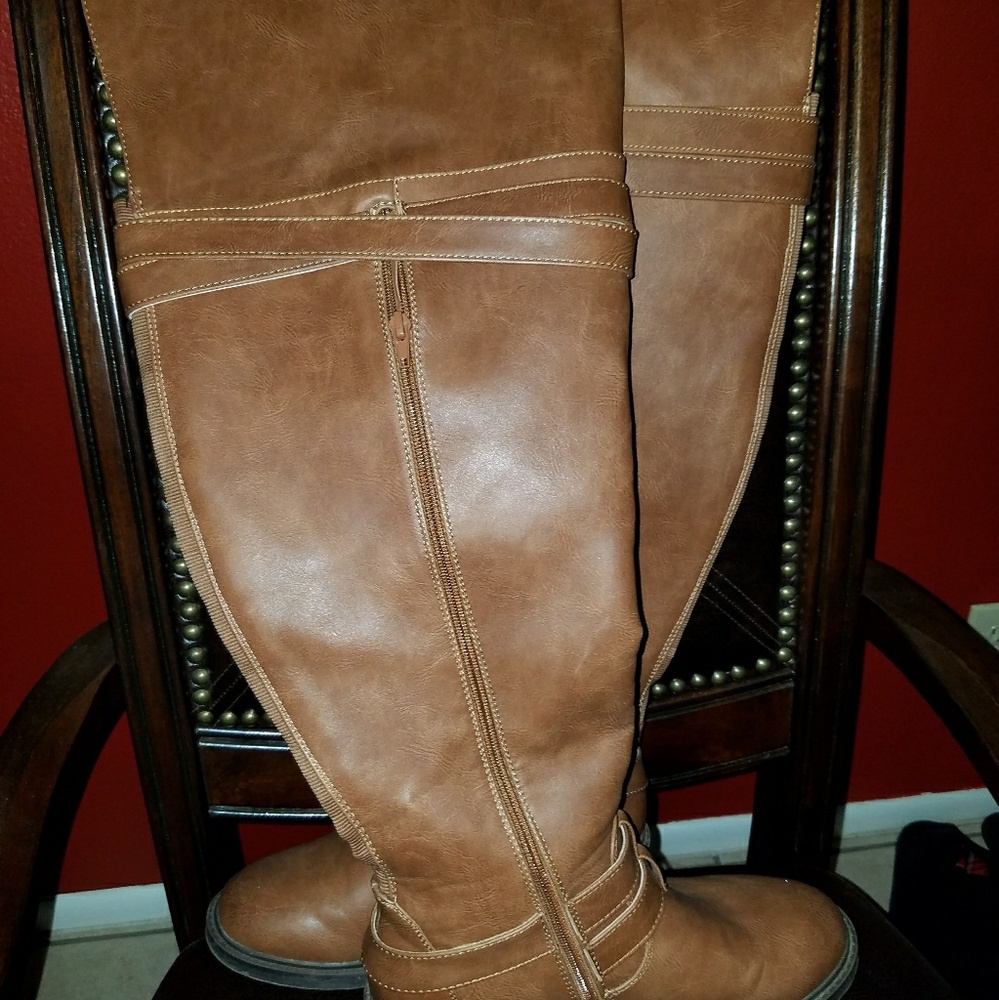 Torrid wide calf thigh boots